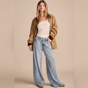 Lucky Brand Liquid Denim Palazzo Jeans